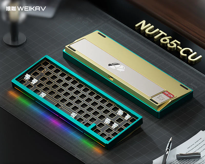 Nut 65-CU Copper Custom Mechanical Keyboard Kit - Image 4