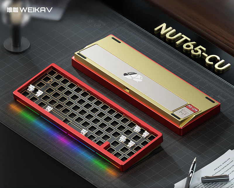 Nut 65-CU Copper Custom Mechanical Keyboard Kit - Image 5