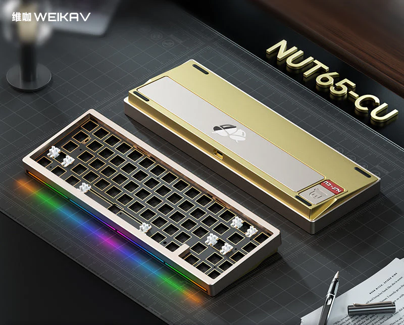Nut 65-CU Copper Custom Mechanical Keyboard Kit - Image 8